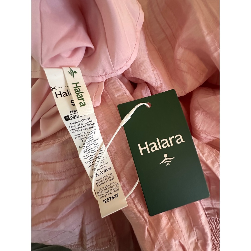 Halara Maxi Skirt S Pink Tiered Smocked Coquette Balletcore Boho Romantic Flowy - Picture 6 of 7